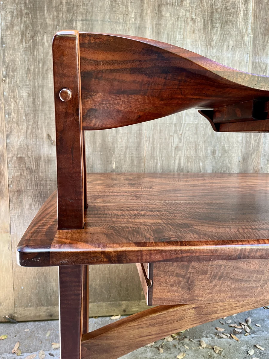 Butterfly Desk Left Back Detail