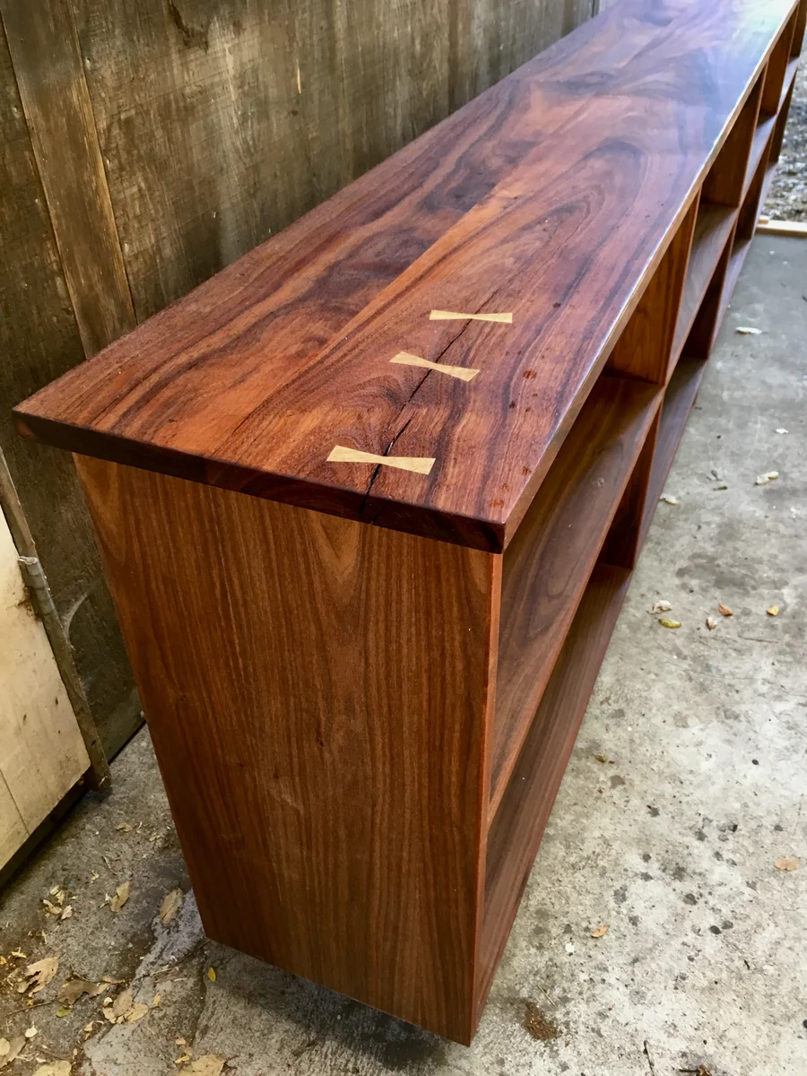 Cuban Mahogany Bookcase Left
