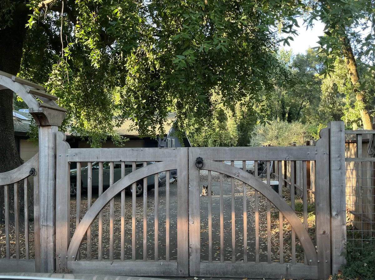 Double Gate with Sun Ray