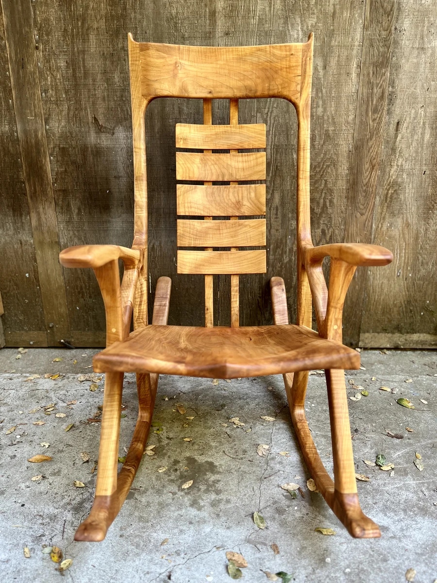 Maple Rocking Chair Front