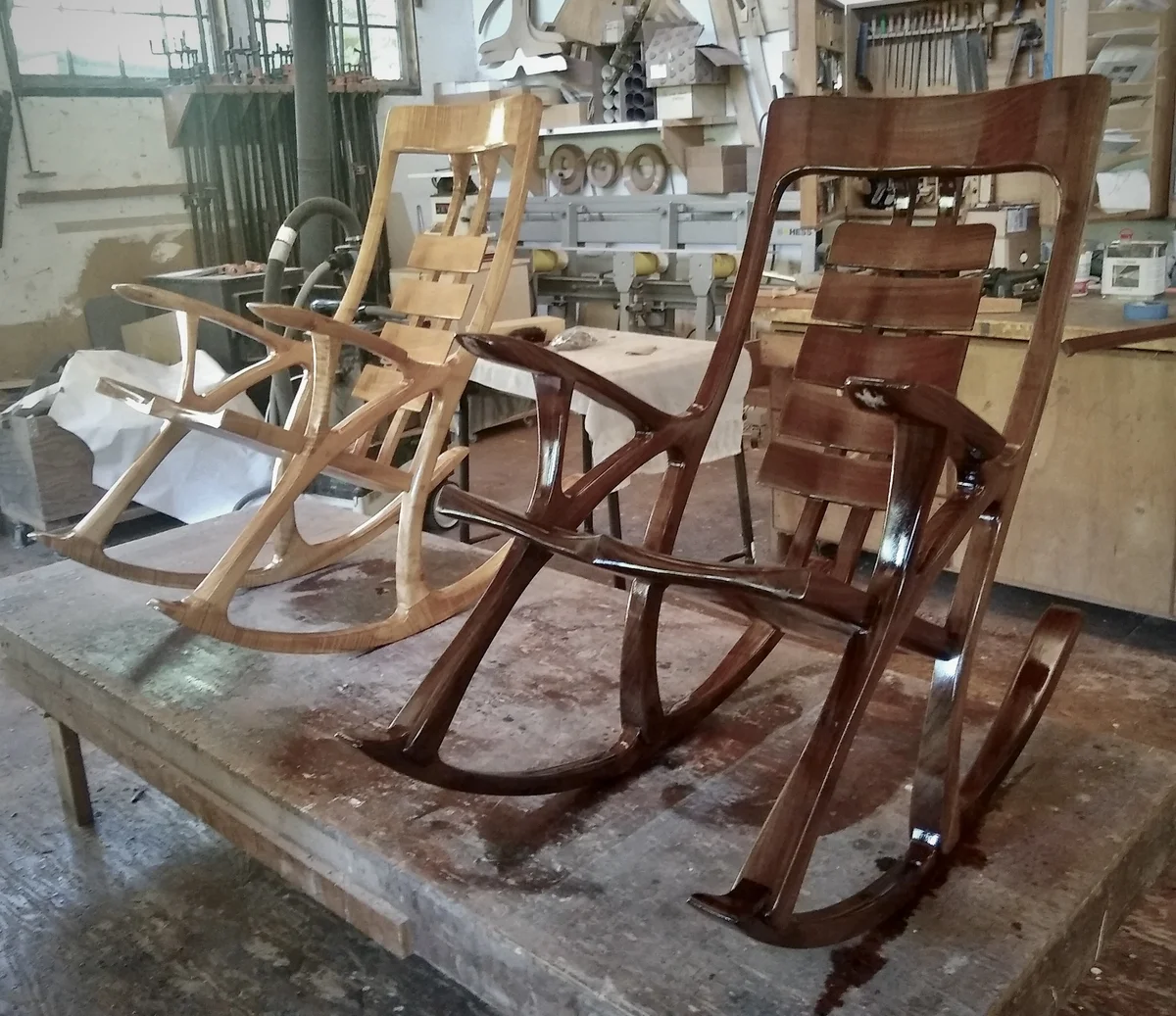 Walnut Rocking Chairs