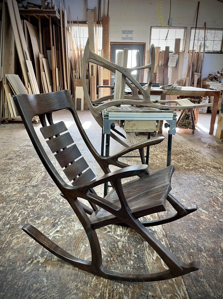 Walnut Rocking Chair